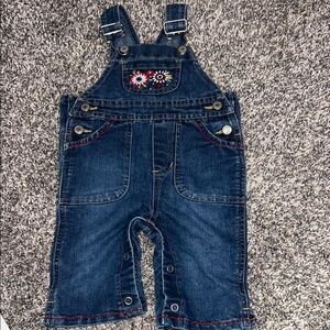 Super cute floral old navy baby overalls size 3-6 months